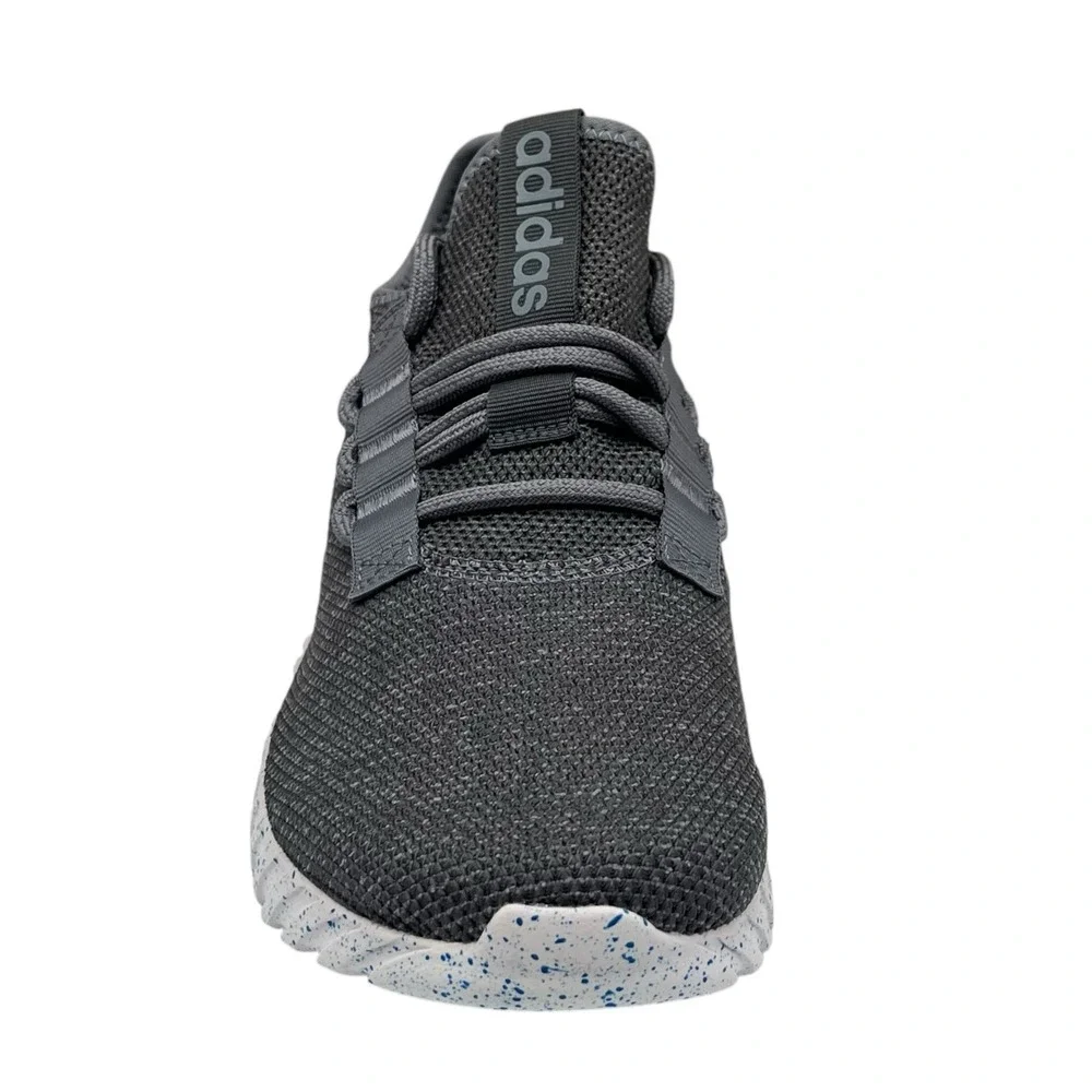 adidas Mens Kaptir 3.0 Running Shoes Size 6.5 WIDE Grey Blue Knit Upper Sneakers
